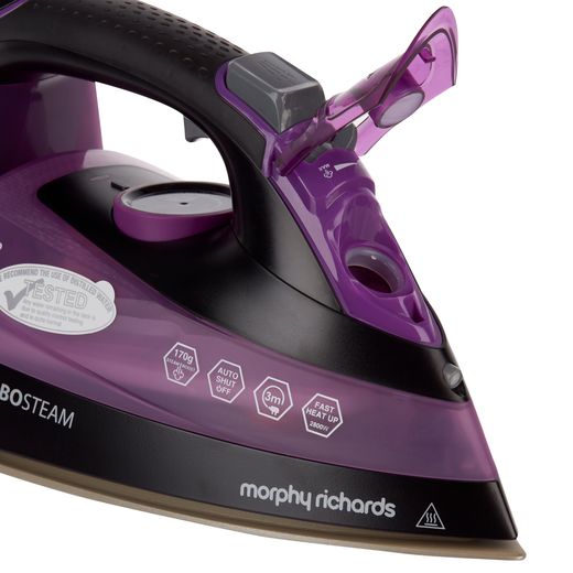 Morphy Richards 303140 2800 Watt Iron -Purple / Black